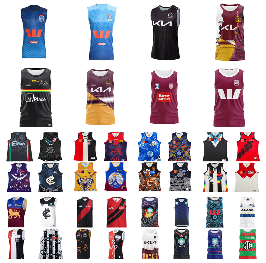 2024 2025 2026 AFL jersey Carlton Blues Richmond Tigers Adelaide Crows NORTH MELBOURNE KANGAROOS ST KILDA SAINTS s-xxxl Men's tops