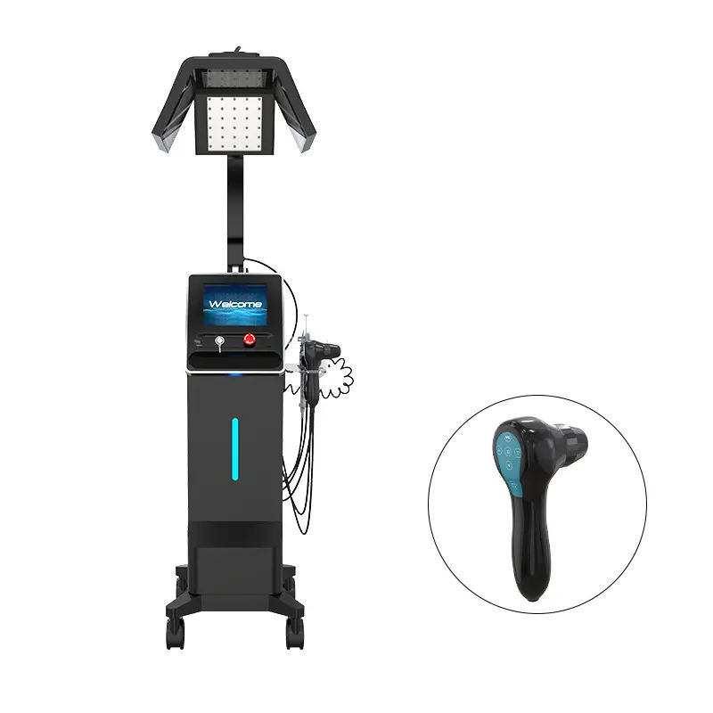 2025 News Products Stationary 7 in 1 Hair Laser Growth Machine Red Light Therapy Laser Hair Regrowth Cap for Hair Loss Treatment Enhances Hair Strengt