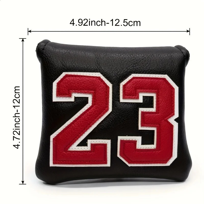 Goat No. 23 Pattern PU Putter Cover With Magnetic Closure Waterproof Wear-resistant And Durable Putter Cover Golf Accessories 250520