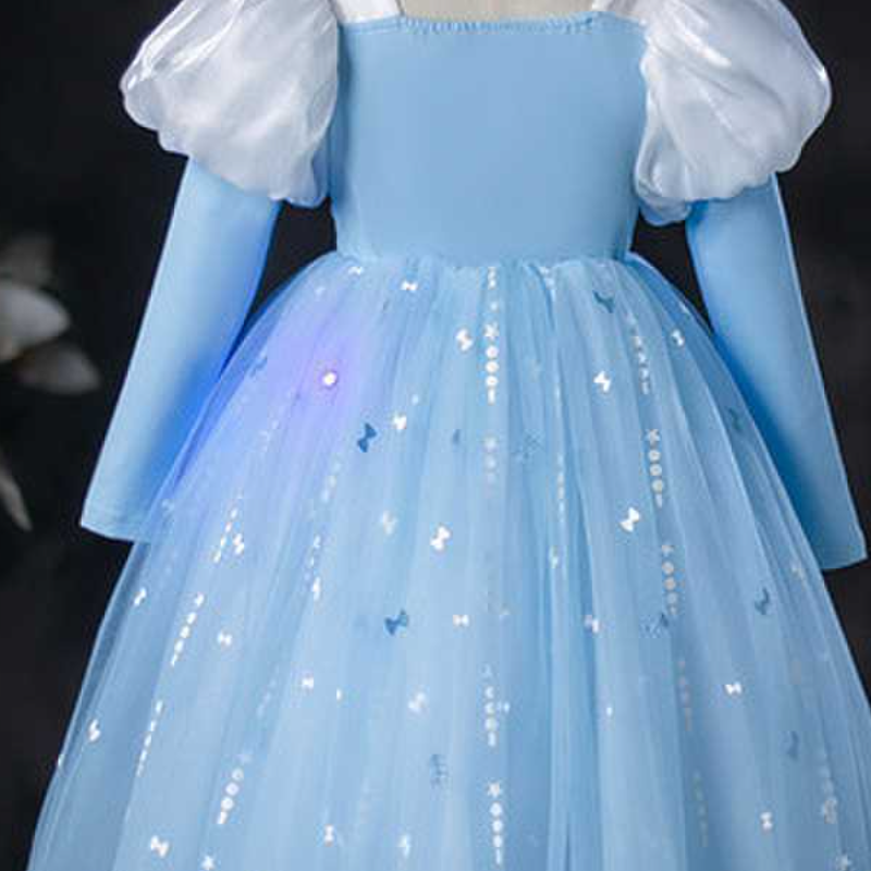 DISNEY infant designer dress Elsa princess dress Little girl's dress designer clothes girl's skirt is comfortable and soft princess dress Ch