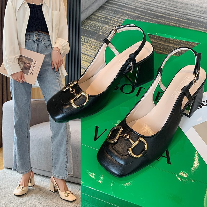 hot free shipping designer Sandals fashionable shoes women's summer Chunky Heel slipper