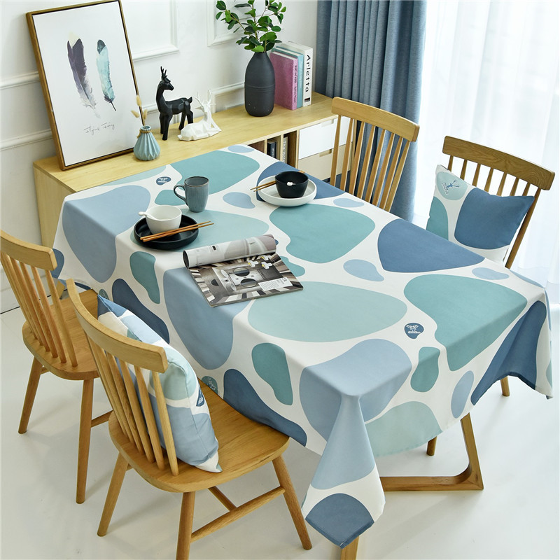 A683 TPU tablecloth Nordic ins style oil-proof and waterproof table cloth washable rectangular small fresh coffee table round table cloth
