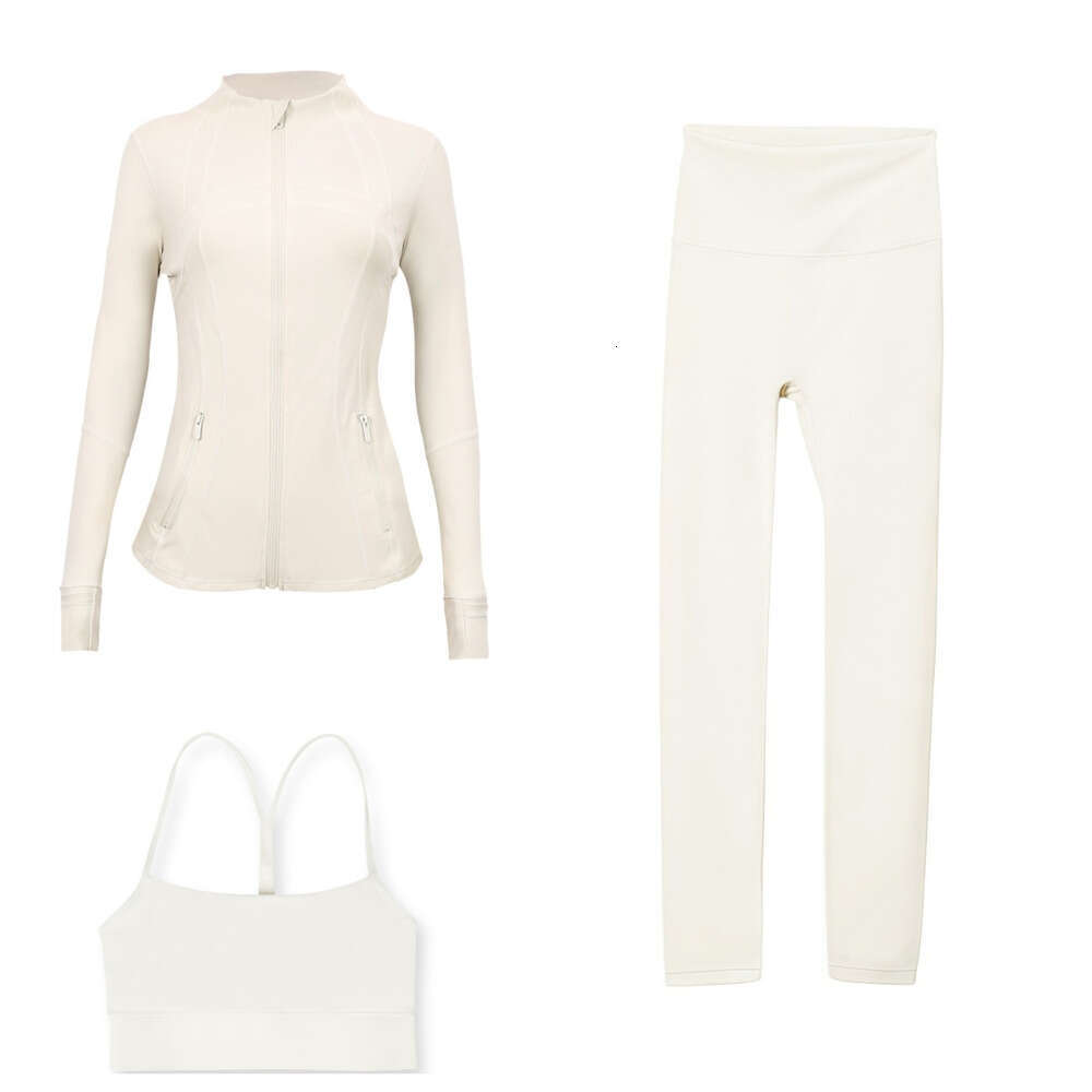 Workout set Women Yoga Sets Designer jackets bra leggings Fiess sets High Waist Sports Jackets Zip Up Coat Elastic Sportswear Outfits Pants Gym Suits