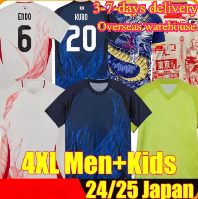 2024 2025 JaPaN Soccer Jerseys fans Player version Long sleeve 24 25 Kami cartoon YEARS AYASE K.NAKAMURA MINAMINO OGAWA KAMADA TANAKA SOMA Kids kits football shirts