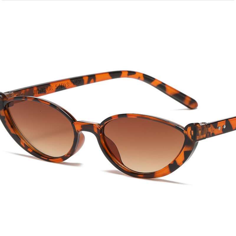 New Style Versatile Fashion Cat Eye Small Frame Women's Personalized Non mainstream Sunglasses Internet Celebrity Street Photography Y2K Glasses