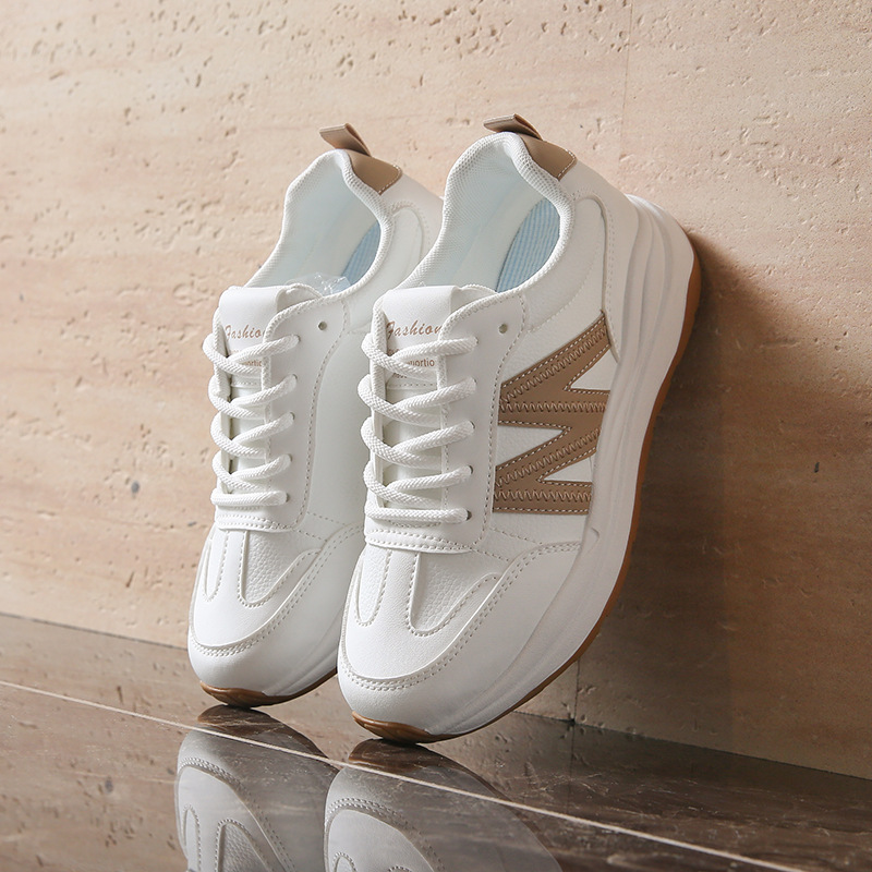 Free Shipping 2025 Summer New Style Fashion Women Letter Sneaker Shoes Comfortable Versatile Casual Running Shoes Hot Selling White Shoes Large Size 3