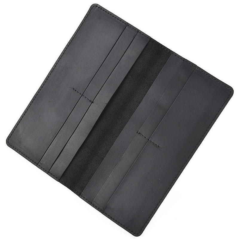 Crazy Horse Leather First Layer Cowhide Men's Womens Hand Long Wallet Card Bag business card holder