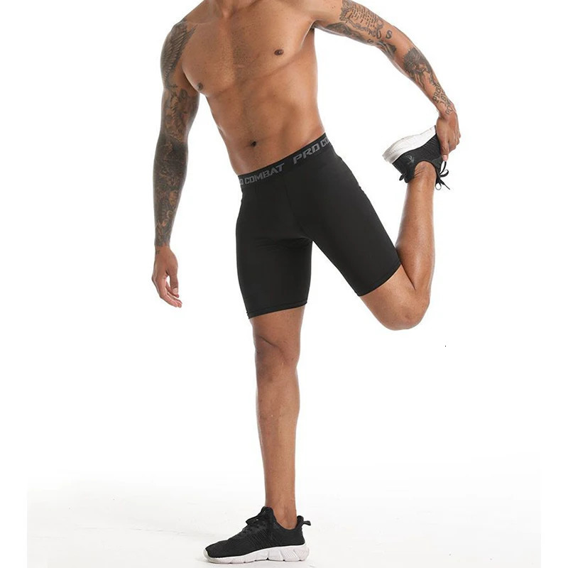 Mens Sports Tight Long Boxer Shorts Breathable Quick Drying High Elasticity Underwear Mens Comfortable Underwear 250519
