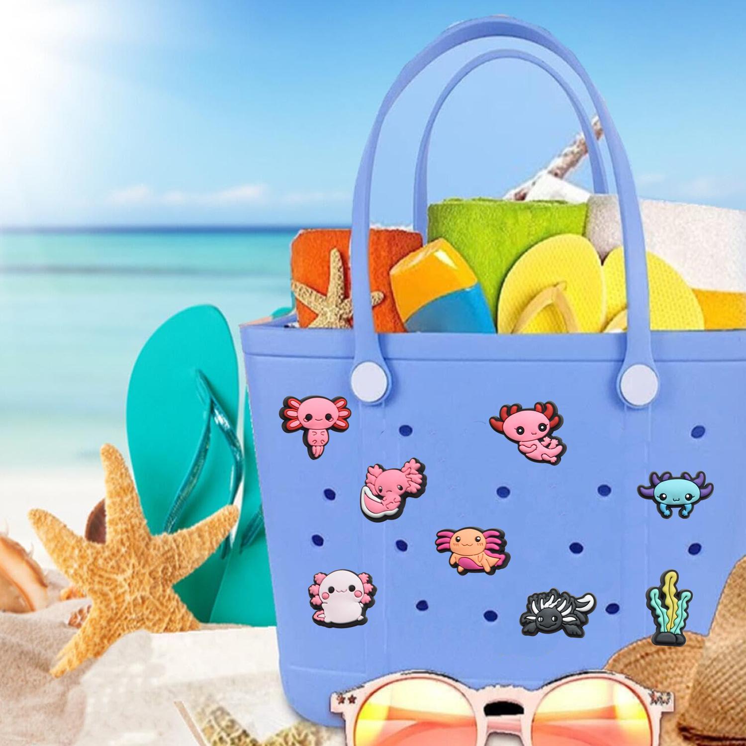 Spacious Reusable Waterproof Canvas-like Tote with Drainage Pockets Ideal for Swimming Gear
