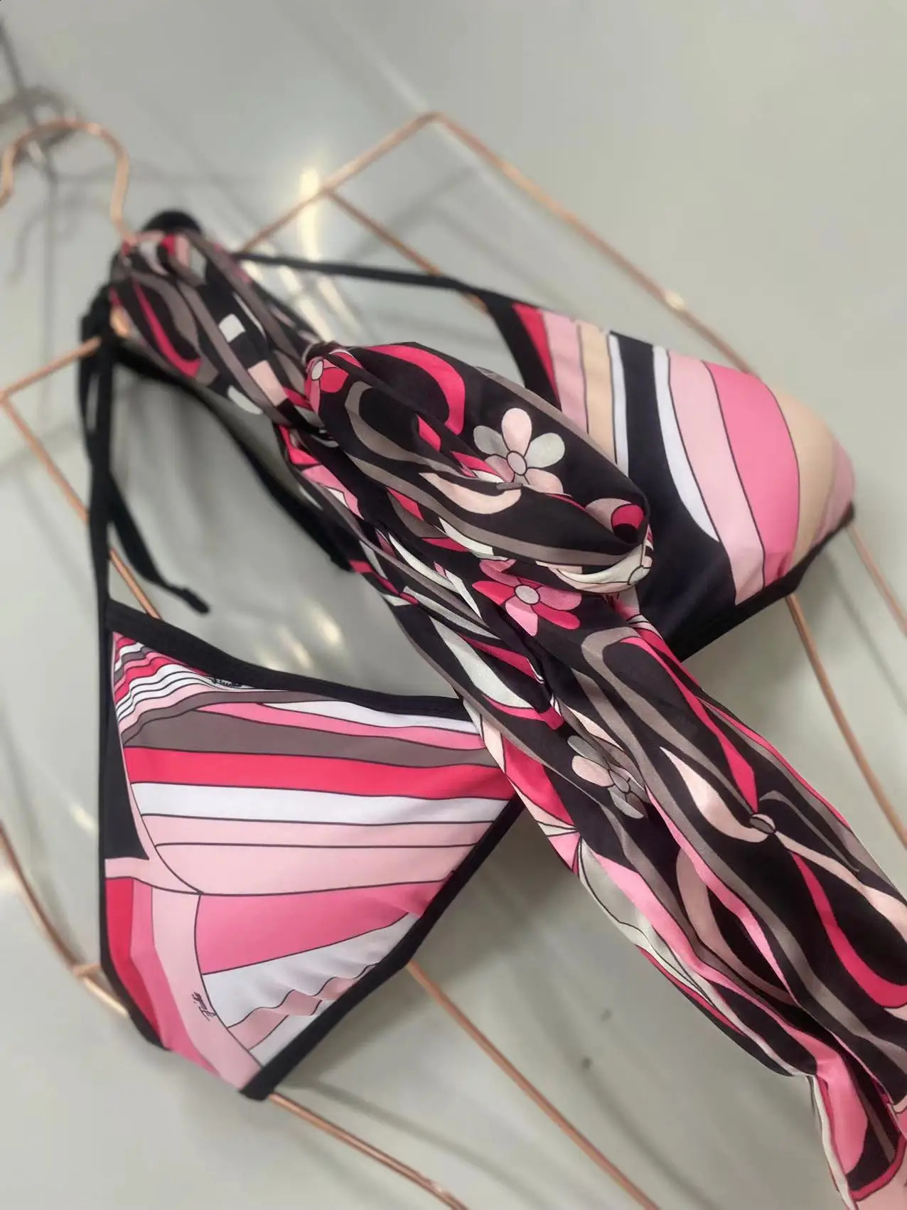 Italian Classic Headband Bikini Set ner Womens Sexy 3 Pieces Swimsuits 250521