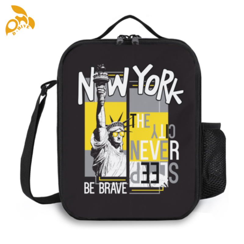 Free delivery. Top designers customize round, beige and black semi-long, lightweight, simple and square portable insulated meal bags