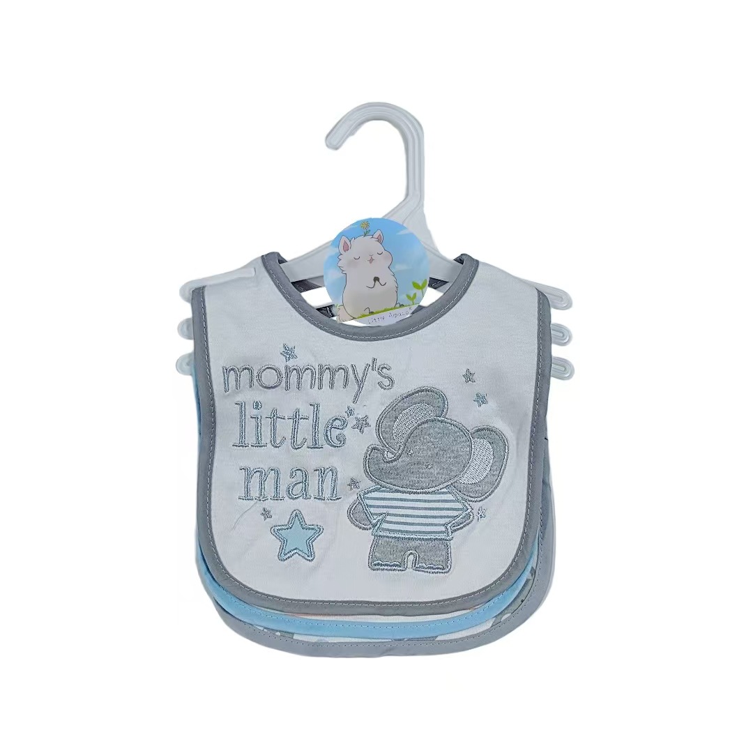 Waterproof High Quality Random Color Cartoon Print 0-2 Year Old Bib New Born Baby Gift Set