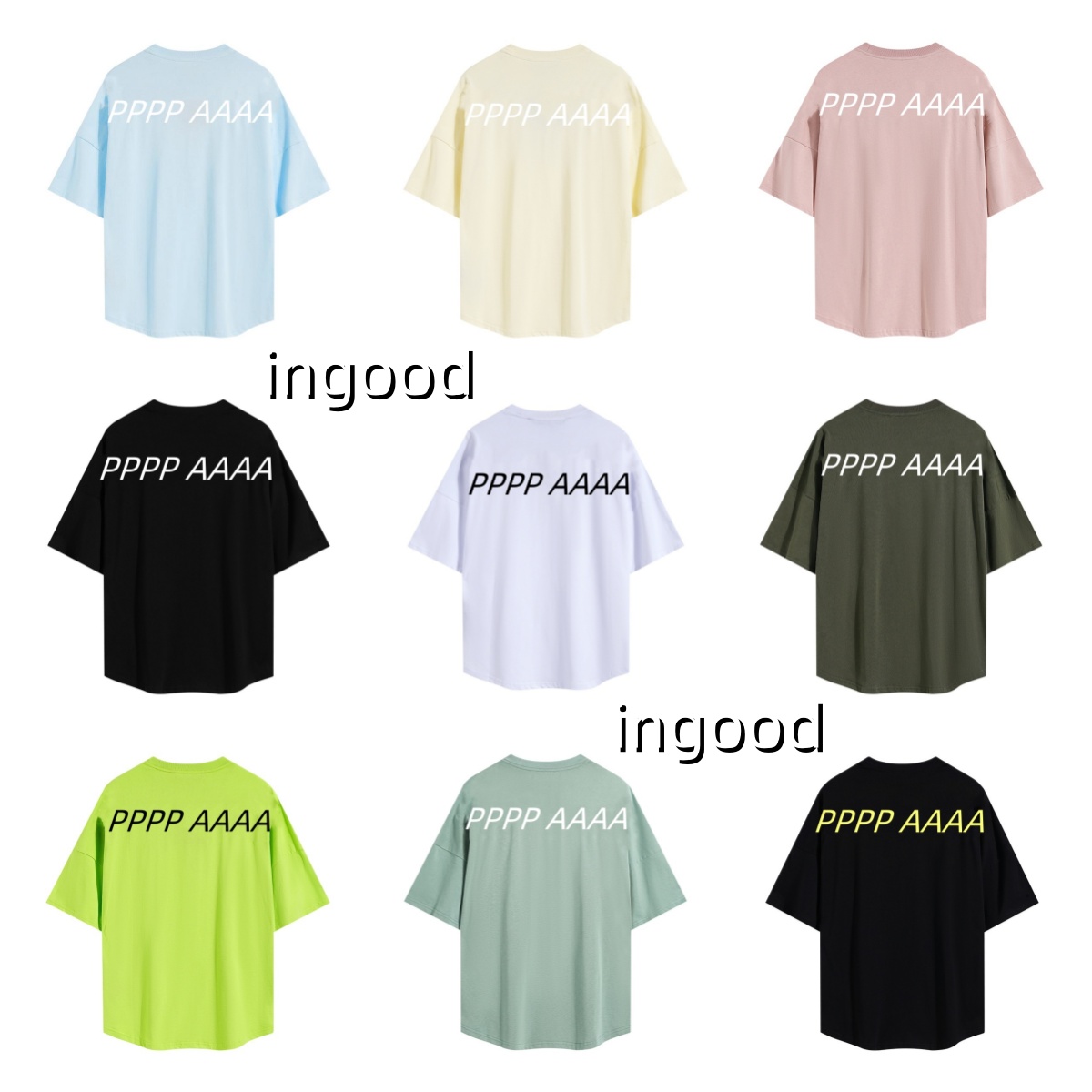 Men's T-shirt designer fashionable short sleeved women's T-shirt letter printing splashed ink design casual loose couple clothing.