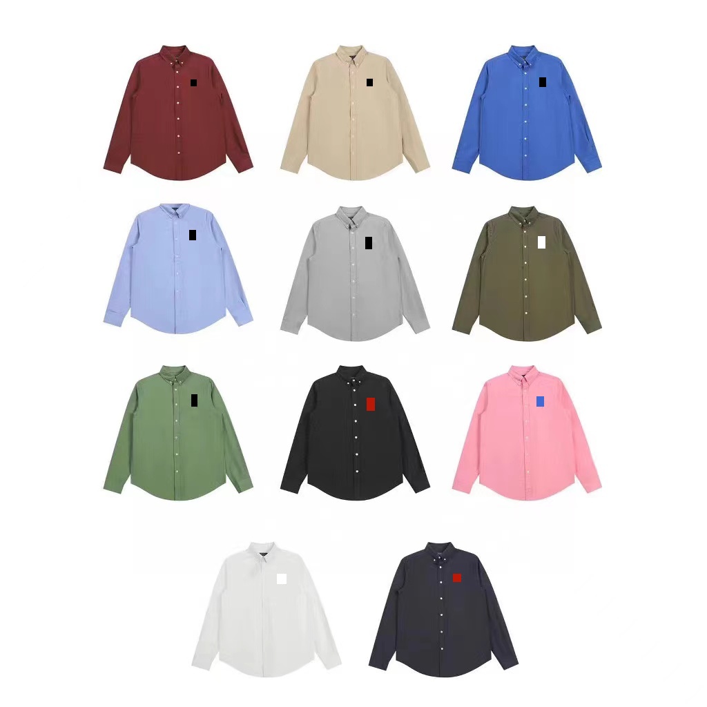 designer shirt polo shirt shirts men small horse Embroidery designershirts for men designer button up formal men polos business shirts Casual mens long Sleeve1