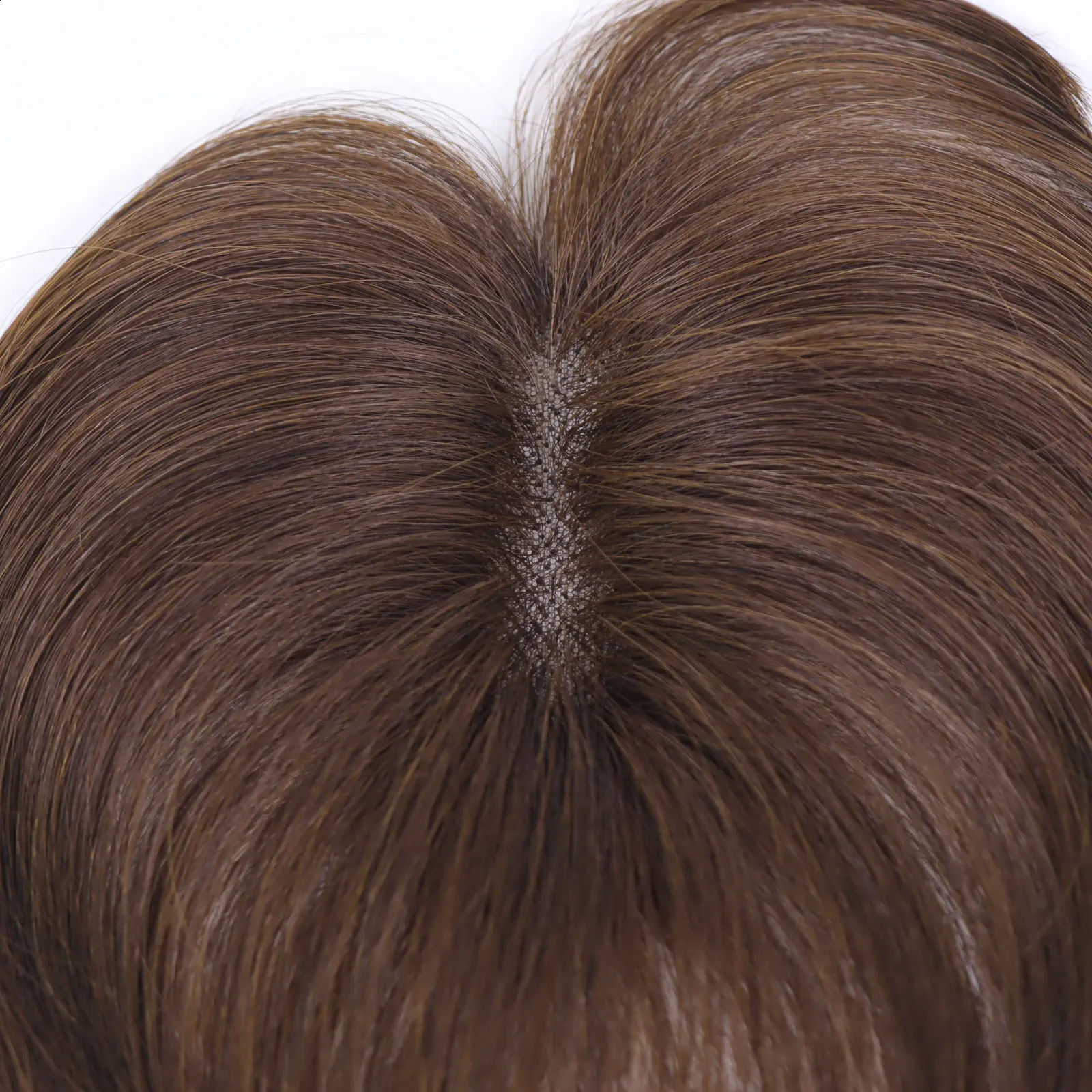 3D Bangs Human Hair Invisible Seamless French Wispy Air Bangs Brown Overhead Fringe with Temples Hairpiece for Women Topper 250521