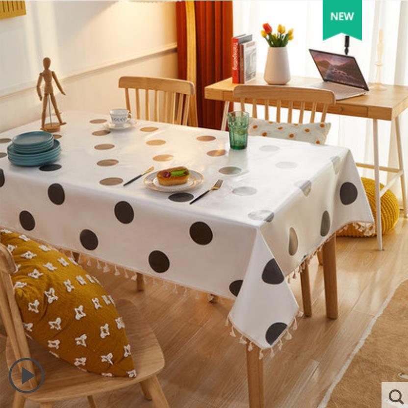 A682 imitation digital Nordic style tablecloth waterproof and anti-scalding washable tablecloth fabric net celebrity rectangular tablecloth coffee tab