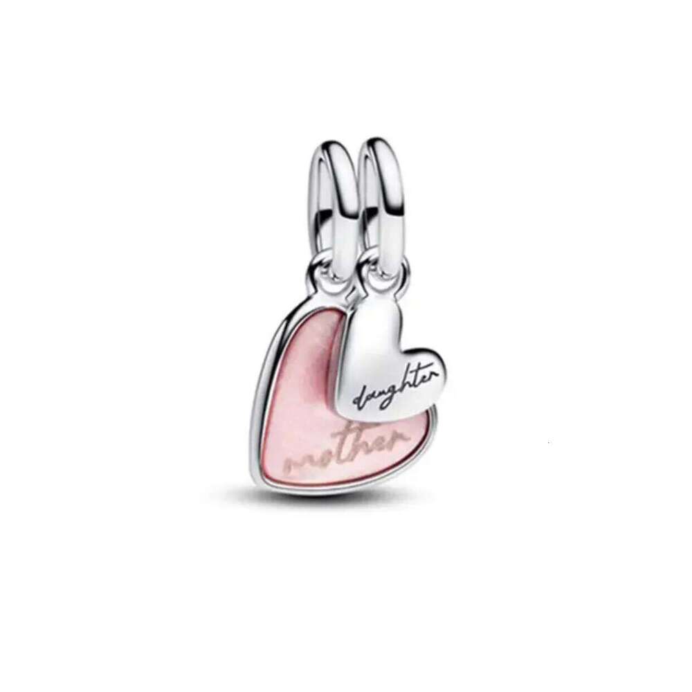 2025 925 Sterling Silver Fashion Heart Football Design Beads Charms DIY Women's bracelet High Jewelry Mother's Day beautiful gift Fine jewel