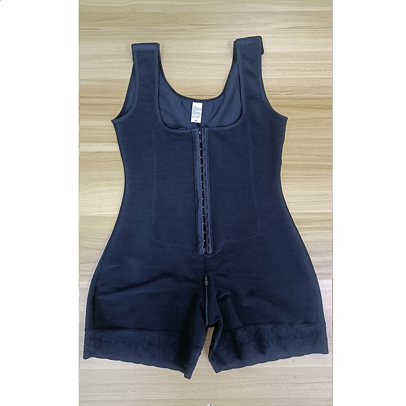 Body shaping clothes with lace reinforcement for hip lifting and abdominal tightening four row buckle shaping tight fitting clothes for body shaping 2