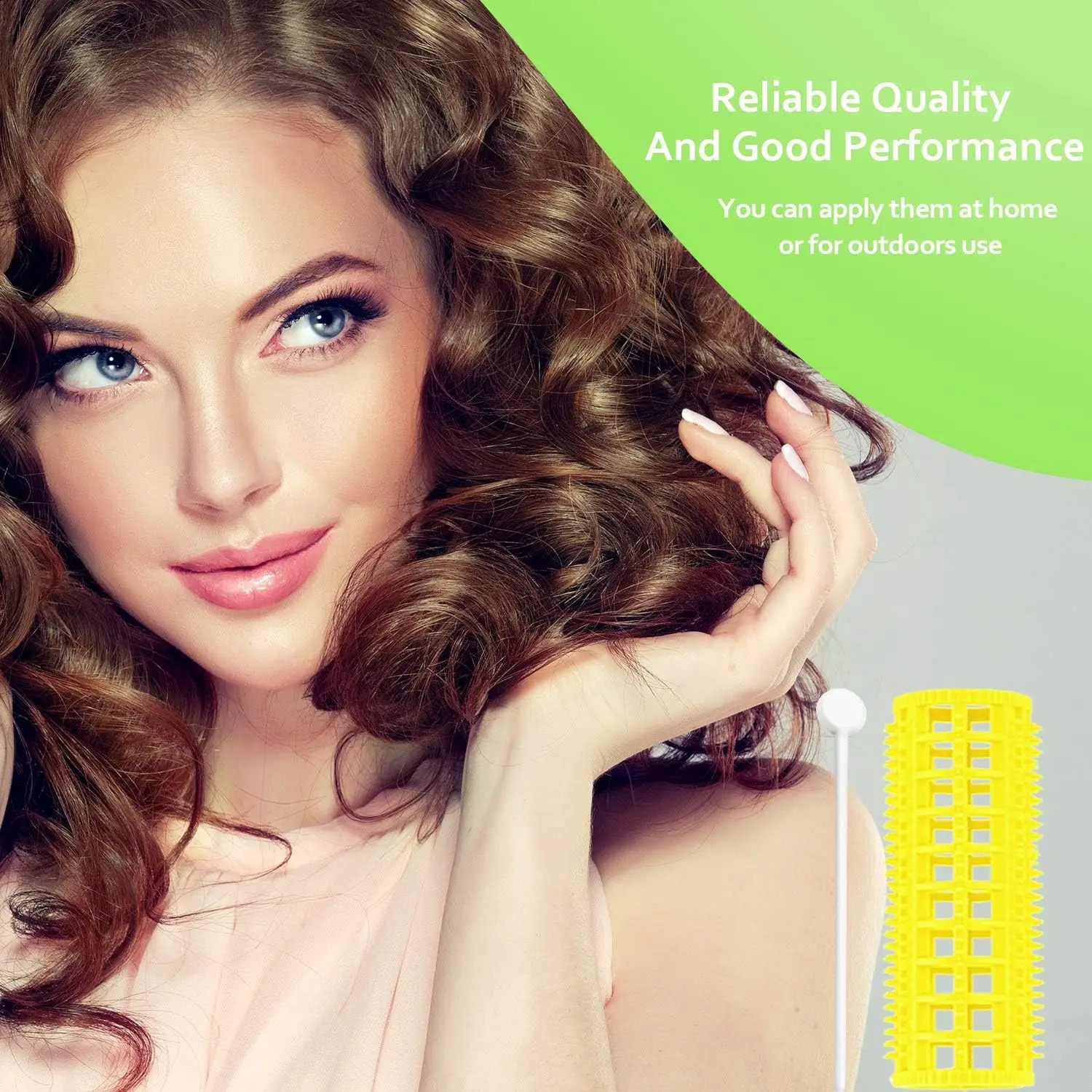 1 Box Brush Hair Rollers Mesh Hair Rollers Hair Curlers Roller with Roller Pins for Women Girls Hair Barber Hairdressing Tools 250519