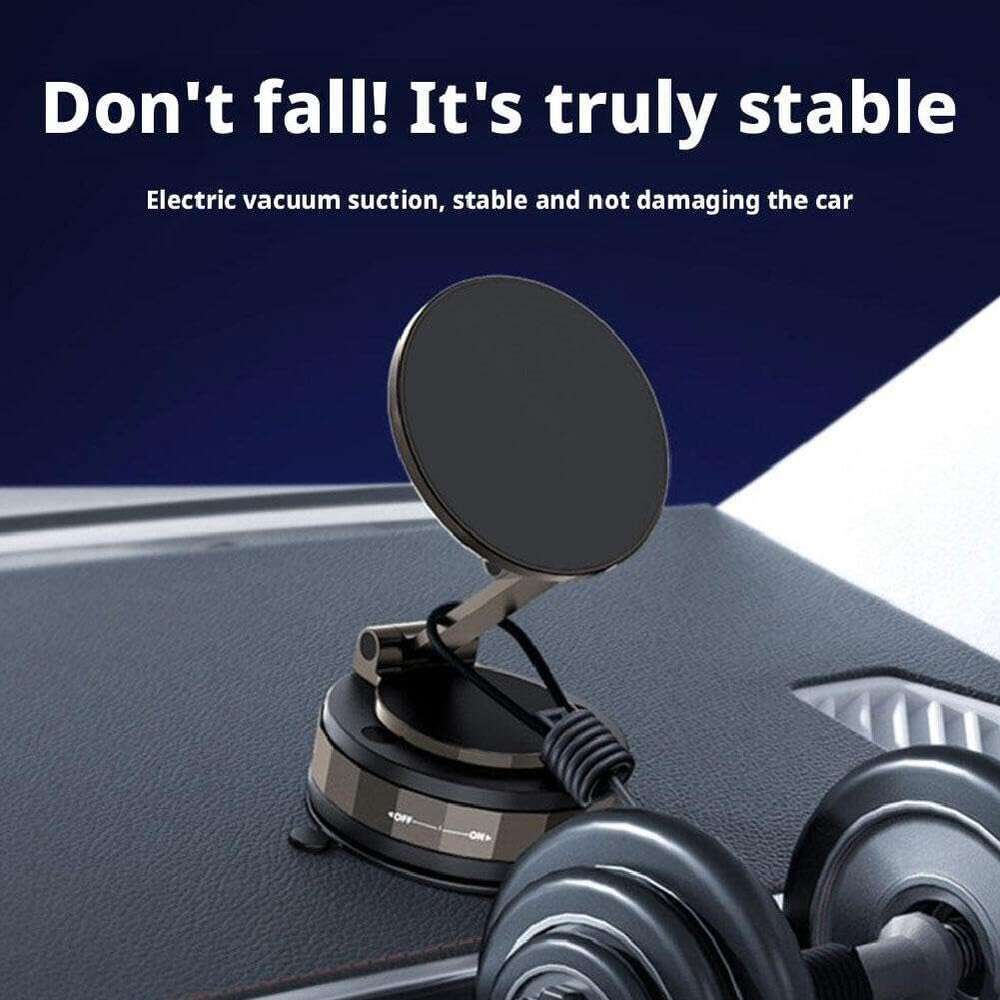 DHGadgets Car Cup Holders, 2025 New Electric Vacuum Suction Mount, 360° Rotation Magnetic Cell Holders for Phone