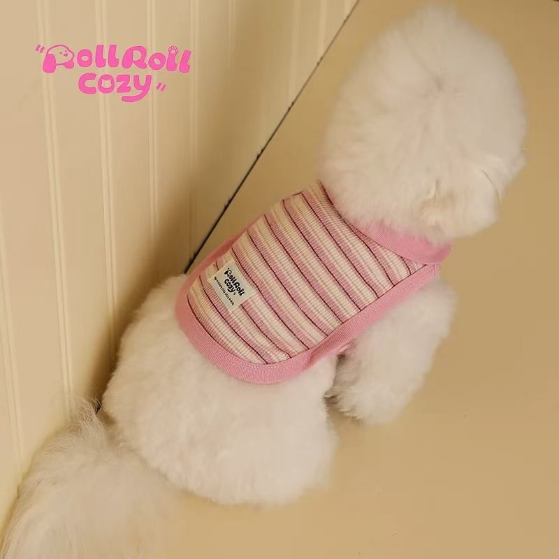 T00255 Dog clothes summer thin vest small dog Bichon Teddy Schnauzer Maltese