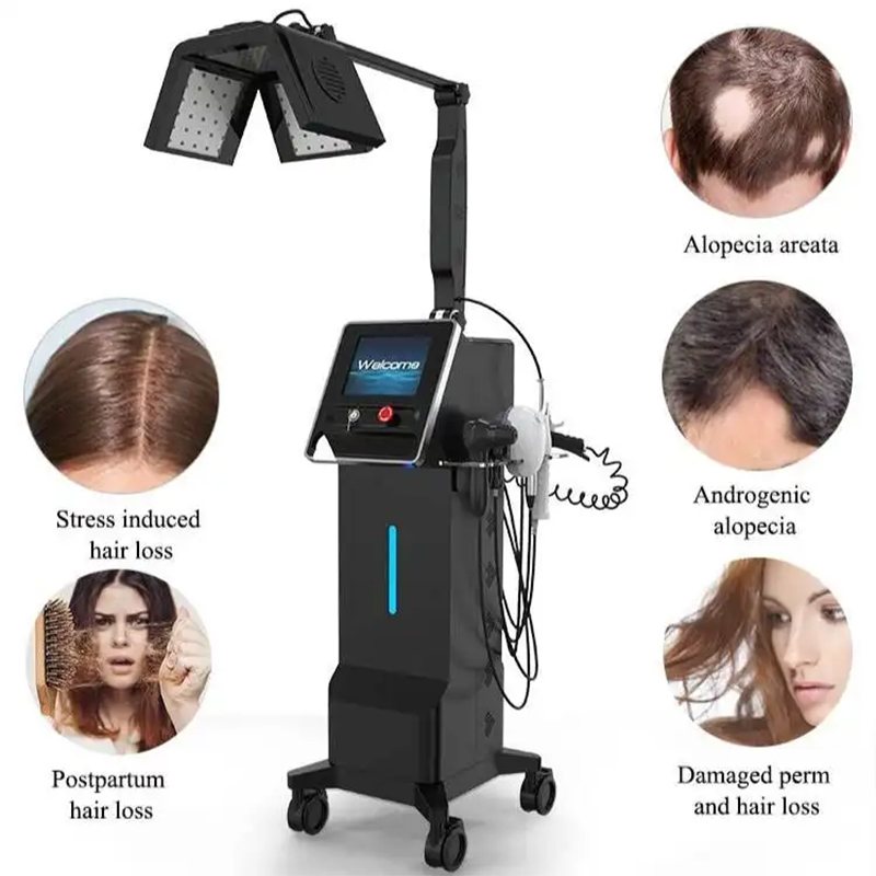 2025 News Products Stationary 7 in 1 Hair Laser Growth Machine Red Light Therapy Laser Hair Regrowth Cap for Hair Loss Treatment Enhances Hair Strengt