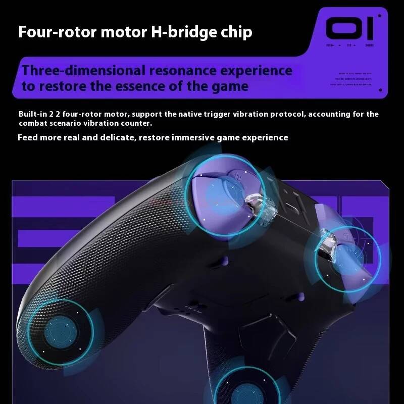 New ThundeRobot G80 Ultimate Gamepad Wired/2.4G/Bluetooth Tri-Mode For NS Xbox Quad Motor Hall Joystick Custom Gaming Controller