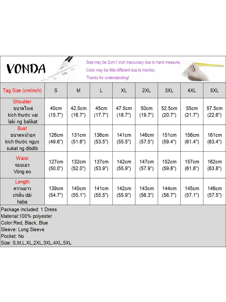 VONDA Women Elegant Printing Maxi Long Dress Casual Stand Collar Robes Bohemian Bat-wing Sleeve Party Vestidos Oversized 250519