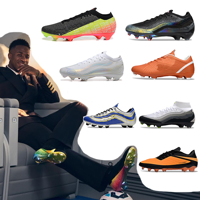 2025 Mbappes95 Vinicius Jr Mens Kids Shoes Shock Orange Mercuri VAP0R 1 SuperfIy 10 X Elite Hypervenom Soccer Cleats Dream Speed 009 Football Boots