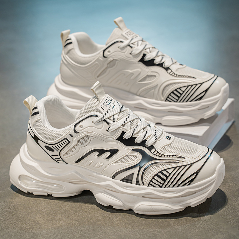 hot Free shipping designer Running Shoes for man sport outdoor Height Increasing Athleisure trainer black shoes