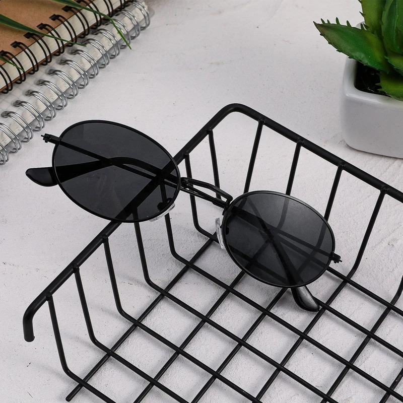 Classic Small Frame Oval SunglasseMen Alloy Mirror Sun Glasses Drop In Stock Ship Within 24 Hours 250519