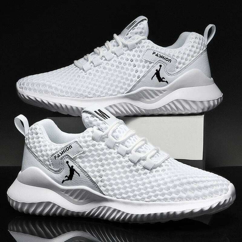 White Man Cheap Big Size 47 Sneakers Unisex Breathable Mesh Sports Shoes Mens Trianers Zapatillas Running Hombre