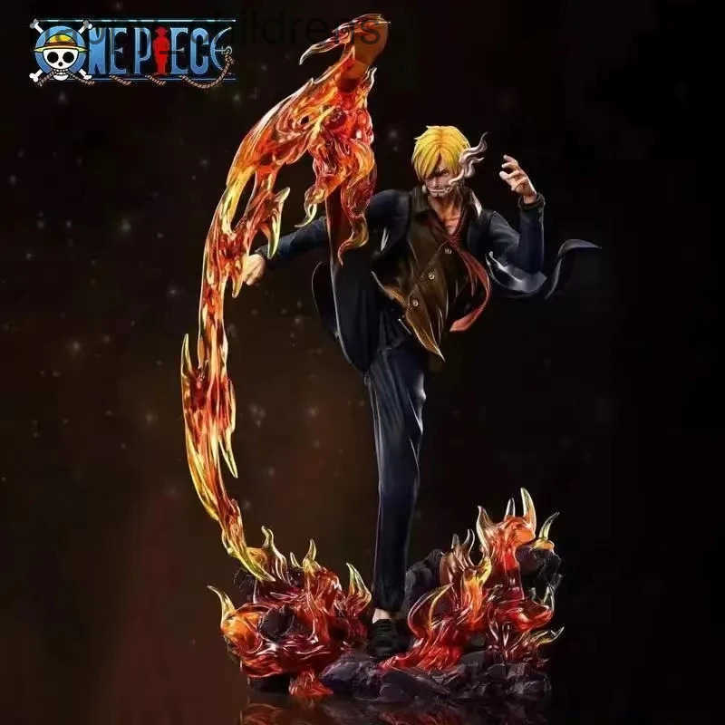 Manga One Piece Sanji Figures 30cm PVC GK Statue Action Figures Collection Ornament Model Toys Figurine Children Christmas Gifts U250521