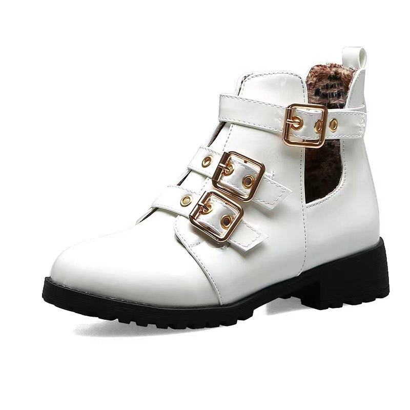 Style Platform British 2022 New Autumn Retro Wild Thick-soled Increased Motorcycle Boots Women Shoes fc7c