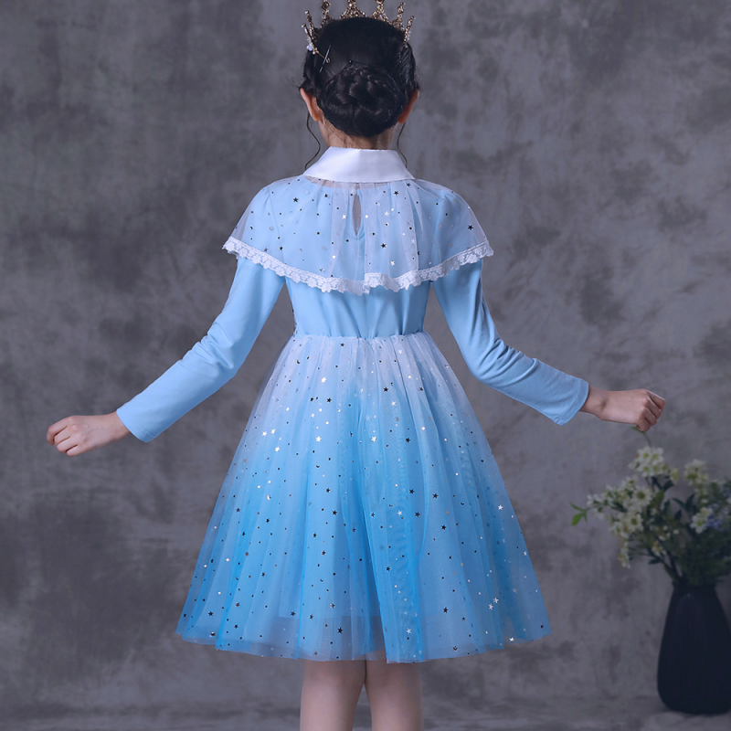 DISNEY designer baby clothes baby girl dress Elsa princess dress Girls' Skirts Birthday Party Group Children's Day Dress girl's net dre