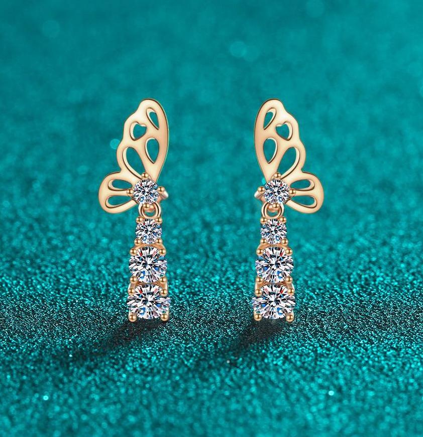 These keywords are highly relevant for users looking for luxury earrings, silver jewelry, or butterfly-themed designs, and will help them easily find 