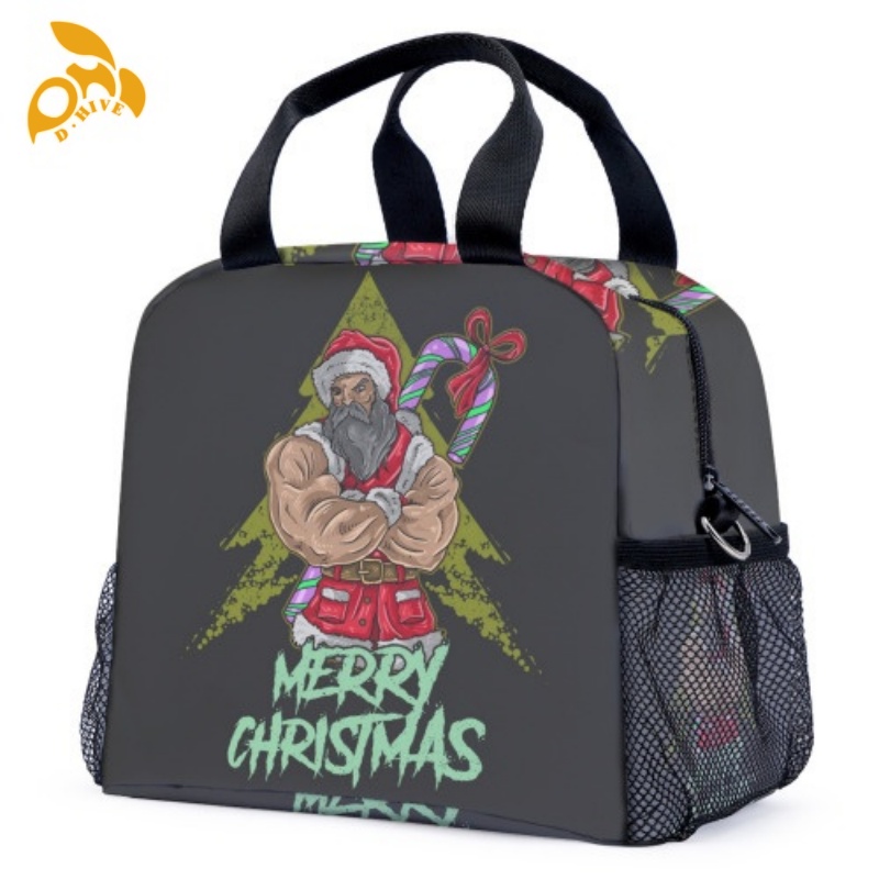 Free delivery. designers customize round, beige, black half-length, lightweight, simple and square hand-held meal bags