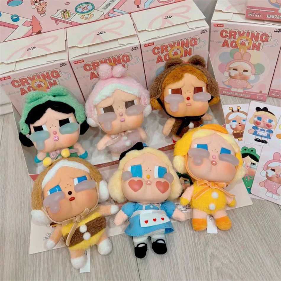 2025 New Genuine Crybaby Crying Again Series Blind Box Figures Vinyl Face Doll Crybaby Pendant Keychain Mystery Box Toy GiftT250521