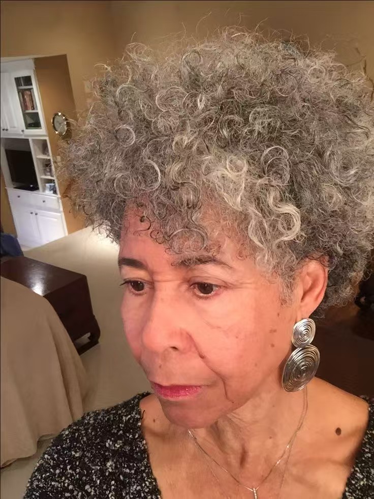Salt pepper raw hair gray curly ponytail women topper hairpiece natural highlights gray kinky salt and pepper hairhair piece 120g 10inch about