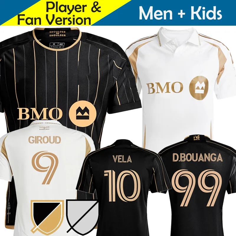 Fan and Player Version 25 26 LAFC soccer jerseys 2025 2026 VELA CHIELLINI ACOSTA D.BOUANGA KAYE ROSSI Los Angeles FC Football shirts kids kit