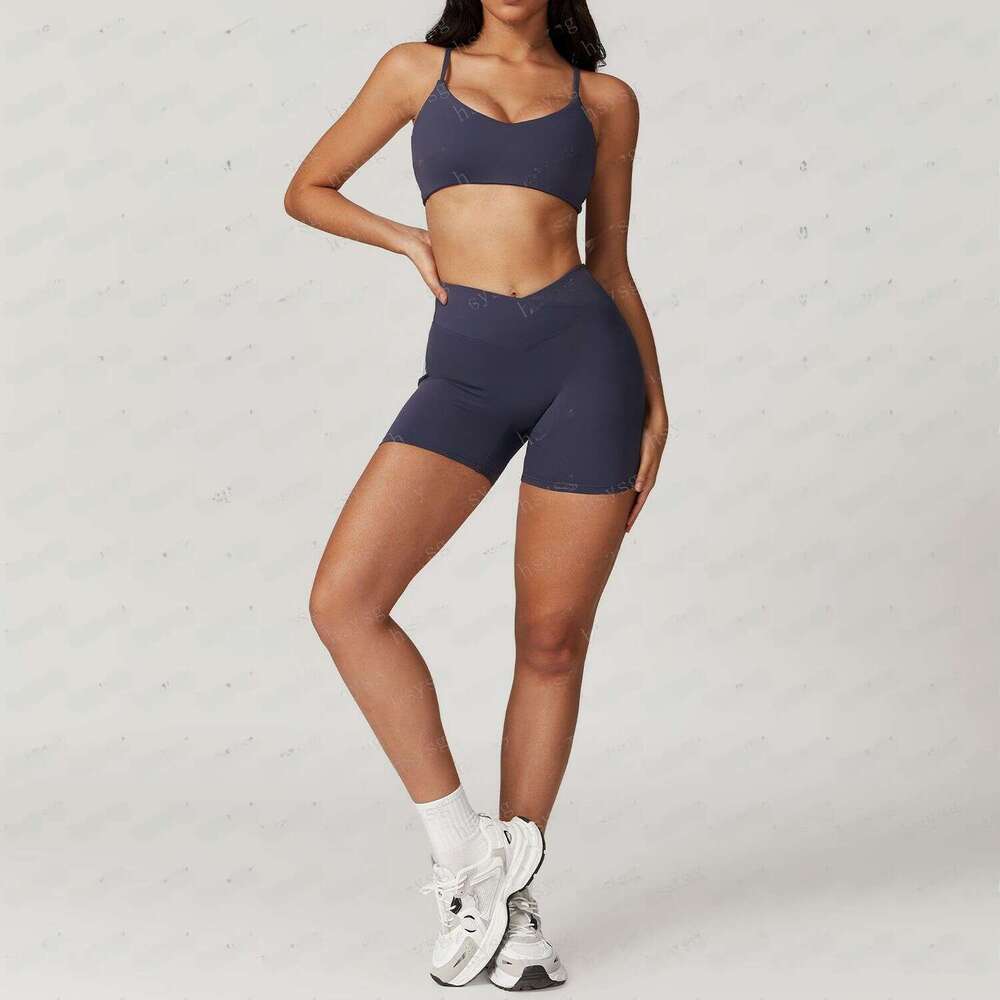 womens quick dry designer yoga sports bra high waist shorts set designer workout vest top running fitness clothes breathable seamless activewear