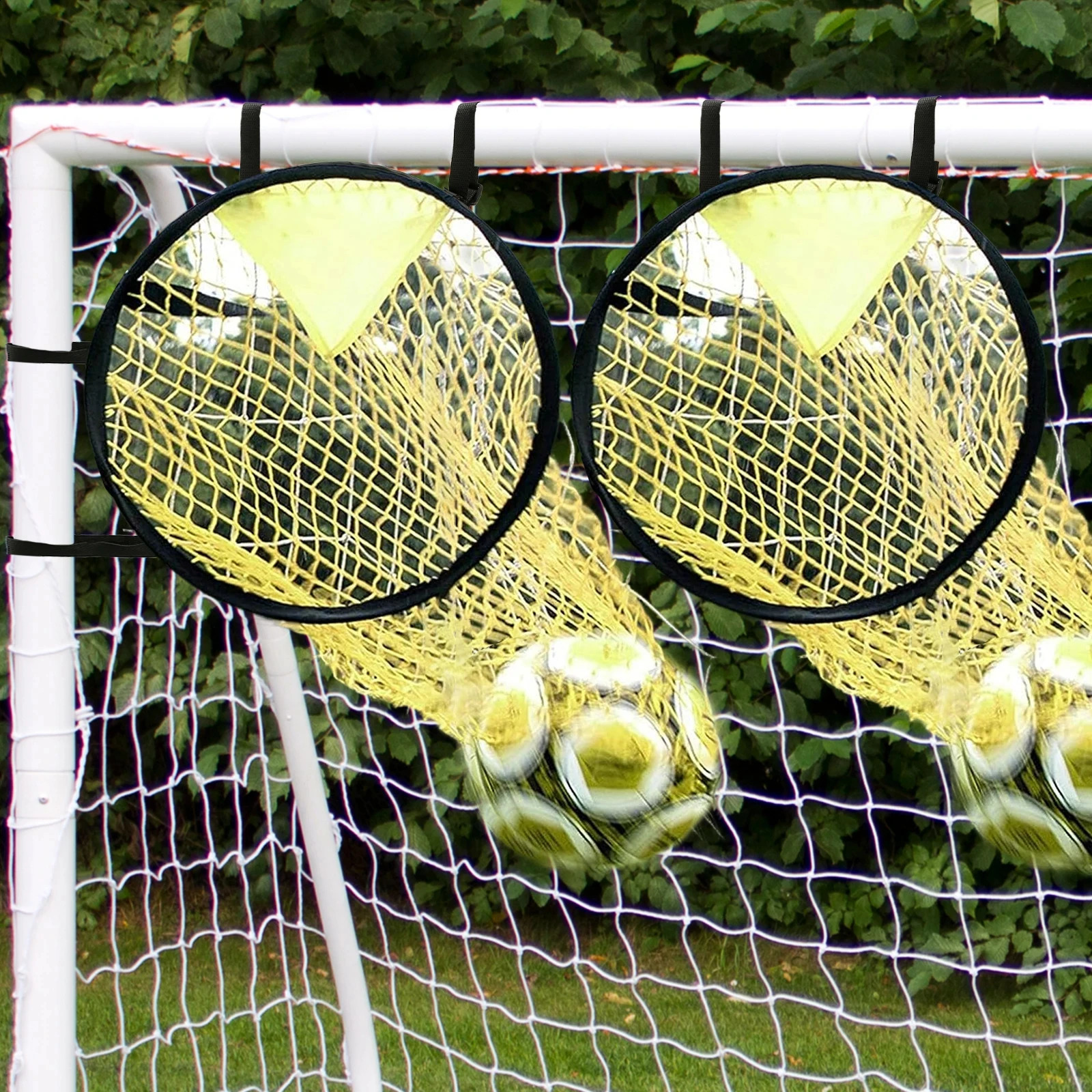 12pcs Soccer Training Shooting Net Equipment Football Training Target Net Goal Youth Free Kick Practice Shooting Soccer Tops 250520