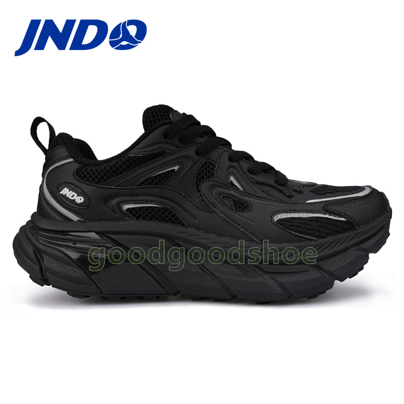 Free shipping JNDO Typhoon Mens Trainers Running Shoes Luxury Fashion Mesh Breathable Sneakers Comfortable Non-slip Outdoor Sports Soft Platform Mens 