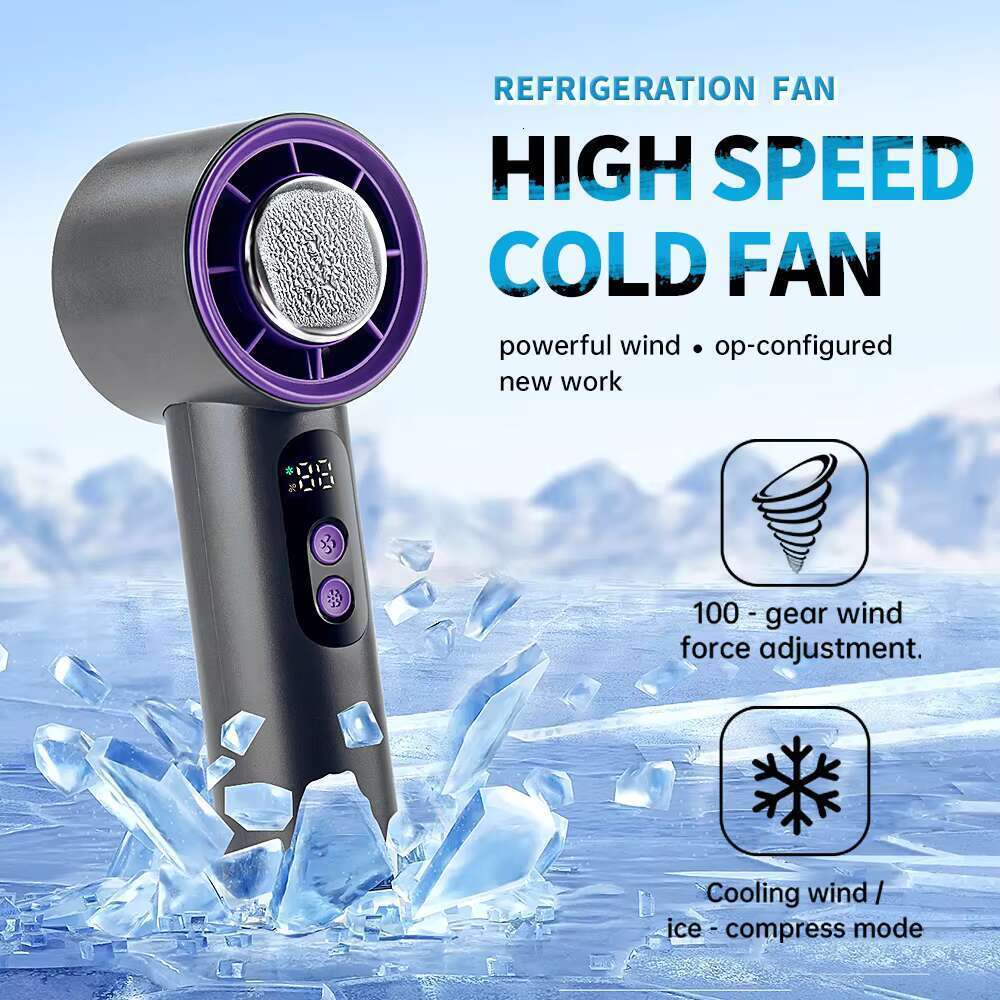 DHgadgets High quality lightweight mini air cooling fan, portable small handheld table stand, three speed ice pack, outdoor home use