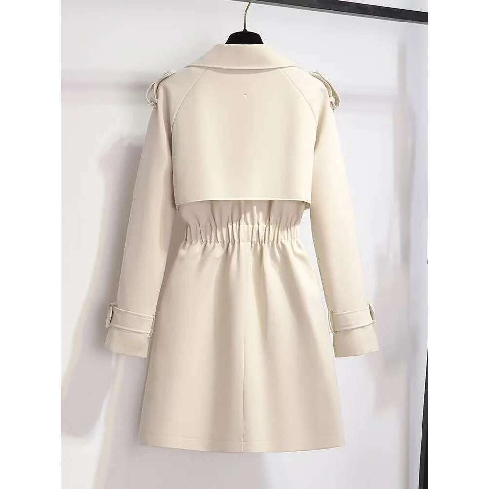 2024 Autumn/Winter Women's Clothing Trench Long Suede Jacket Korean Version Long-Sleeved Fashion Temperament Popular Trend Coat Designer