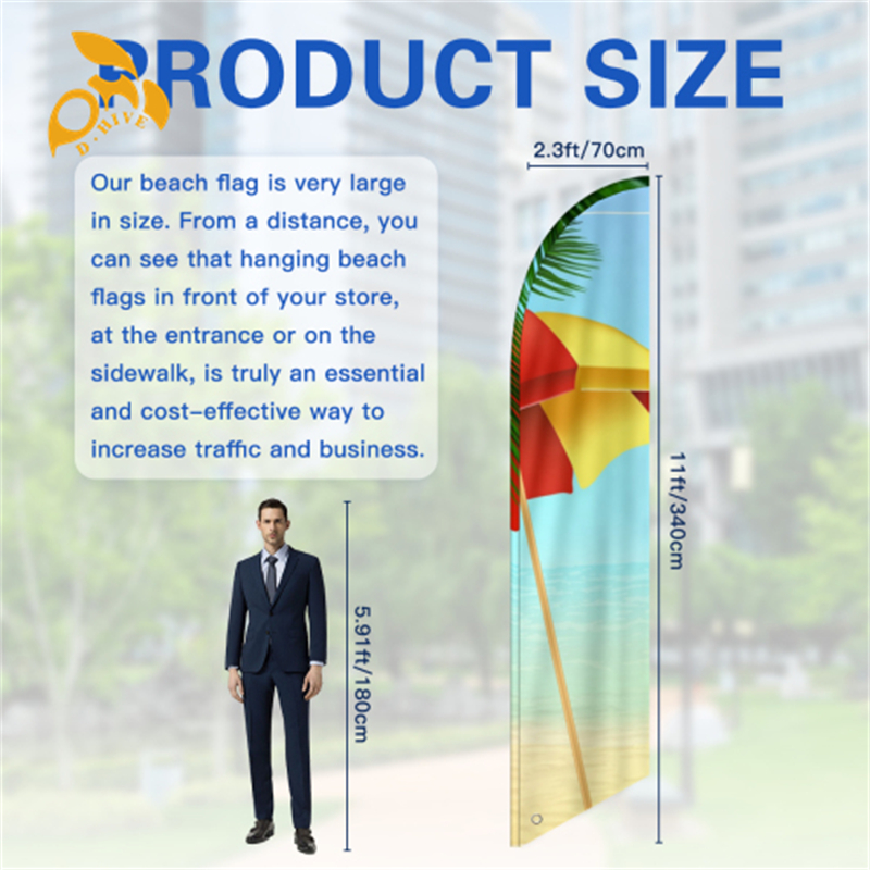 Free shipping 2025 fashion customized Hand flag Home Decorations Festive Party Double layered beach flag and knife flag