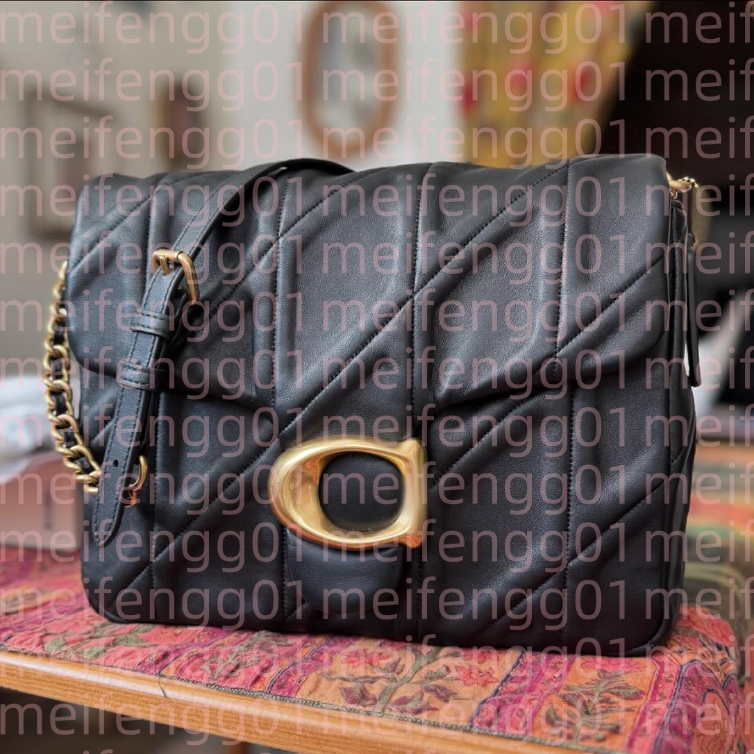 Luxury TIMES SQUARE Shoulder Bag for Woman mens quilted Leather Crossbody Designer bag tote clutch handbag classic flap tabbys bag lady Messenger saddle bags purse