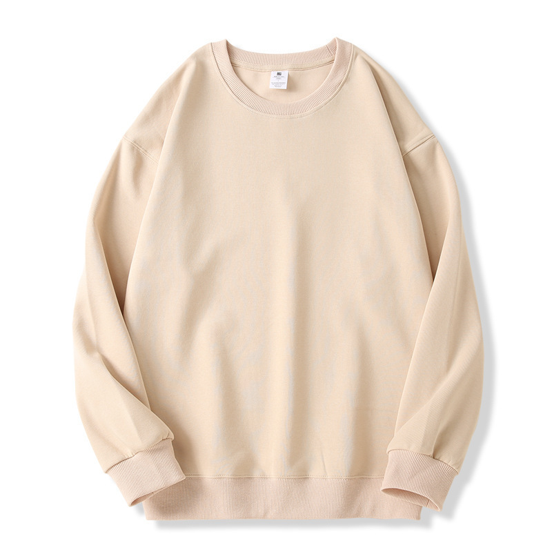 L2007 Autumn and Winter New Style Chinese Cotton Drop Shoulder Sleeve Round Neck All-match Sweater Pullover Long Sleeve Loose Large Size Casual