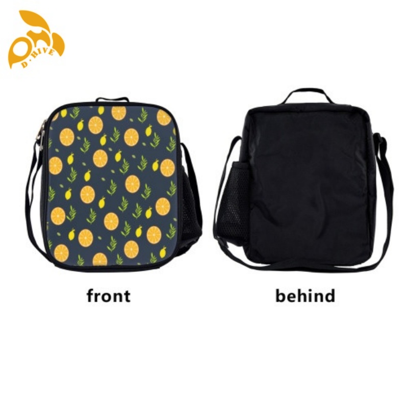 Free delivery. fashion designers customize round, beige white and black half-length, lightweight, simple and square insulated meal bags