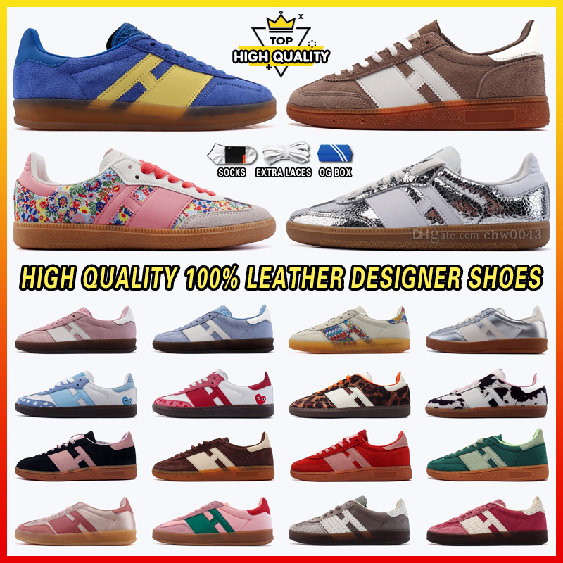 New Style Embroidery Designer Sambaa Shoes Genuine Leather Handball Spezialsneakers Women Men 36-45 High Quality Casual Shoes Sports Trainers Loafers Chaussures